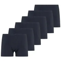 SCHIESSER Trunk UNCOVER Cotton unifarben blau XXL 6er Pack