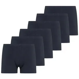 SCHIESSER Trunk UNCOVER Cotton unifarben blau XXL 6er Pack