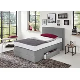 Westfalia Schlafkomfort Boxspringbett 120 x 200 cm H2 Grau