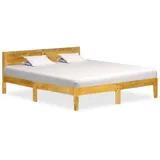 vidaXL Massivholzbett 180 x 200 cm Braun