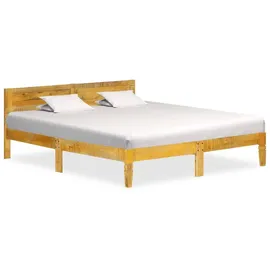 vidaXL Massivholzbett 180 x 200 cm Braun