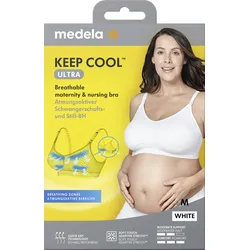 Medela Keep CoolTM Ultra Komfort Schwangerschafts- und Still-BH, weiß - weiß - M