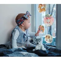 KOMAR Fenstersticker Enchanted Forest 30 cm x 30 cm