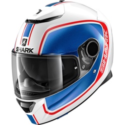 Shark Spartan 1.2 Priona, Integralhelm - Weiß/Blau/Rot - XXL