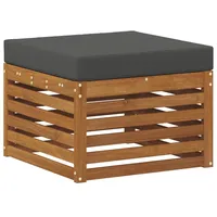 vidaXL Outdoor-Fußhocker Massivholz Akazie Natur