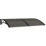 vidaXL Türvordach 150 x 100 cm braun/schwarz 153573