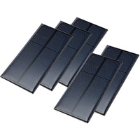 5 Stk Solarpanel Solarzelle 7,5V 100mA Solarmodul Solar Polykristallin 110x55mm