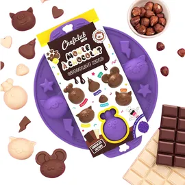 CHEFCLUB KIDS CHEFCLUB KIDS, Schokoladenform Silikon, Kreative Eiswürfelform Tiere, Vielseitige Bonbons Silikonform & Seife Silikonform, Für süße DIY-Leckereien