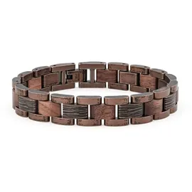 HOLZKERN Marked Walnuss/Kupferfarben Armband Edelstahl/Holz  onesize