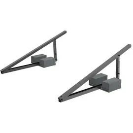 Solarway Balkonkraftwerk-Halterung für Solarmodule 2 Stück Neigungswinkel 10° - 35° schwarz