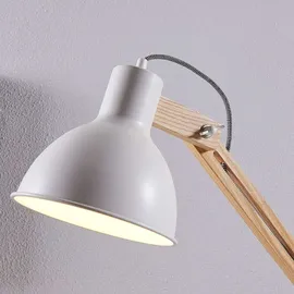 LINDBY Shivanja - Stehlampe aus Holz u. Metall