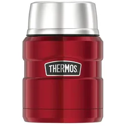 THERMOS Lunchpot  STAINLESS KING , rot , Edelstahl , Maße (cm): H: 19,5  Ø: 10