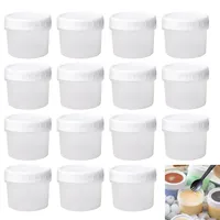 15 Stück Gefrierdosen Klein, 120ml Kleine Dosen mit Deckel Plastik Wiederverwendbare Kunststoff Vorratsdosen mit Auslaufsicheren Deckeln Frischhaltedosen Kleine Dosen für Soßen Snacks Joghurt