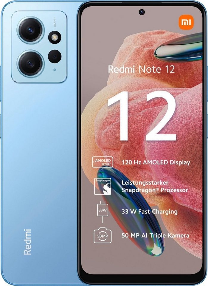 Xiaomi Redmi Note 12 256 GB / 8 GB - Smartphone - ice blue Smartphone Smartphone blau