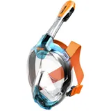 Seacsub Libera +10 Junior-schnorchelmaske - Aquamarine / Orange - XS-S