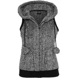 URBAN CLASSICS Teddy Melange Jacke Black / White M