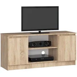 abamihome Akord TV-Lowboard 55 x 120 x 40 cm Braun Holz