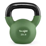 Yes4All Neopren beschichtete Kettlebell Gewichte, Krafttraining Kettlebells (11,3 kg grüner Schimmer) B05N 25Lb Green Glimmer