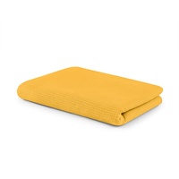 Setex Waffelpiqué, auch als Tagesdecke geeignet, Kuscheldecke, Vielseitige Decke aus 100% Baumwolle, Wohndecke »Waffeldecke«, Wohndecken Gr. B/L: 150 x 200 cm, Gelb