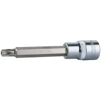 KS Tools 3/8" CHROMEplus Bit-Stecknuss TX mit Stirnlochbohrung,lang, TB50