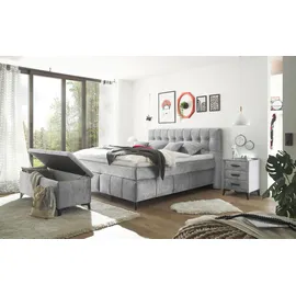 ed exciting design Bettbank Oregon Grau 140 x 58 x 50 cm