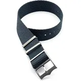 TikTako NATO-Uhrenarmband 20mm 22mm Nylon Ersatz-Armband-Uhrenarmband Grau, 20mm