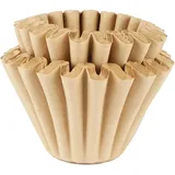 Kaffeefilter Einweg, 50 Stück Korbfiltertüten, 45 Mm / 55mm Einwegfilterpapiere, 1-4 Cups/ 1-2 Cups Kuchen-Kaffeefilterpapier, Einweg-Kaffeefilterpapier, Handgewaschen, Holzfaser-Kaffeefilter-Ersatz