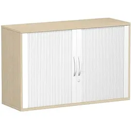 Geramöbel Flex Rollladenschrank silber/ahorn 1 Fachboden