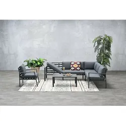 Garden Impressions LEXINTON XL Alu Ecklounge Gartenmöbel Sitzgruppe Liege rechts
