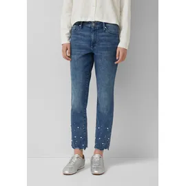 s.Oliver Ankle-Jeans Betsy/Slim Fit/Mid Rise/Slim Leg/Perlendetail / 40