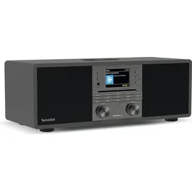 TechniSat DIGITRADIO 650 - Internetradio, DAB+, UKW, CD-Player, Bluetooth, App-Steuerung, Qi Ladestation, Spotify & Grau