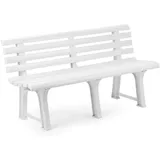 PROGARDEN Panchina 145 x 49 x 74 cm Weiß
