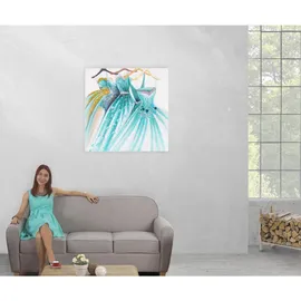 MCW Ölgemälde Grüne Kleider Handgemalt