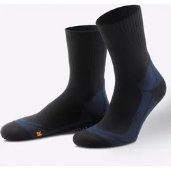 Wandersocken CAMANO, Damen, Gr. 1, blau (marine), 34% Polyester, 33% Polyacryl, 21% Polyamid, 10% Wolle, 2% Elasthan, Socken