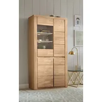 Home Affaire Vitrine »Burani«, grifflose Optik braun