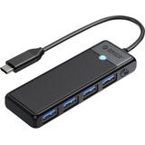 ORICO Adapter Hub 4in1 USB A3.0x4 USB-Hubs - USB 3.0 - 4 - Schwarz