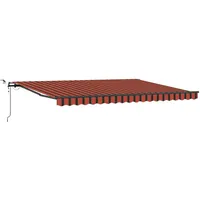 VidaXL Einziehbare Markise with Orange und Braun, 450x300 cm
