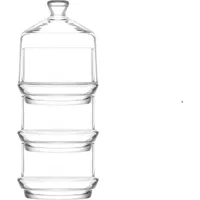 LAV Stapelbare Glasdose 710 ml 3 St.