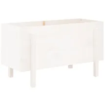 vidaXL Hochbeet 101 x 50 x 57 cm Weiß