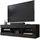 komodee Tivoli Lowboard 140 x 40,5 x 35,5 cm Schwarz/Schwarz Glas
