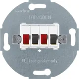 Berker Stereo-Lautsprecher-Anschlussdose Modul-Einsätze polarweiß matt