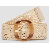 s.Oliver Textilgürtel Polyester beige 80 cm