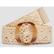 s.Oliver Textilgürtel Polyester beige 80 cm
