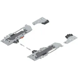 Set (TIP-ON BLUMOTION Einheit + Mitnehmer + Adapter), für TANDEMBOX, Typ S0, NL=270-349 mm, Gesamtgewicht des Auszugs=0-10 kg, links/rechts, weiss