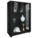 VCM my home Sintalo Vitrine schwarz 2 Fachböden