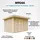 TIMBELA Gartenhaus 4,12 x 2,79 m Terra Brown
