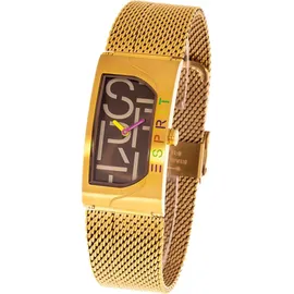 Esprit Houston Bold ES1L046M0065 Damenarmbanduhr - Goldfarben/Braun