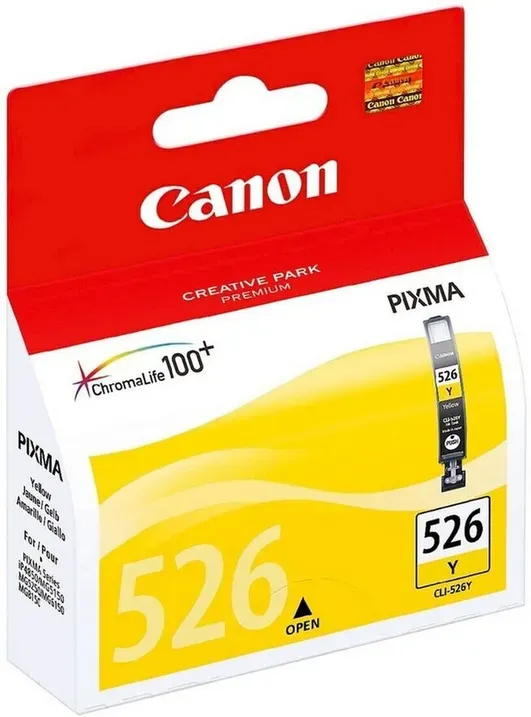 Canon Originaltinte CLI-526 Y, Standardgröße, Gelb, Recyclingverpackung