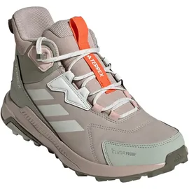 adidas Terrex Anylander Leather Mid Climaproof Wanderschuhe - Wonder Alumina / Off White / Halo Green - EU 38 2/3
