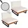 Mendler HWC-H54 Garten-Sessel 2er-Set 0 x 0 x 0 cm braun